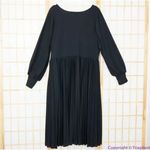 Eloquii NEW  black Knot Front Pleated Skirt Dress, plus size 18‎ Photo 7