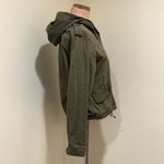 Brandy Melville  Olive Green Hooded Jacket Photo 2