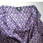 NWT $228 W Worth NY Womens P XS Top Designer New York Blouse Silk Purple Orchid Photo 2
