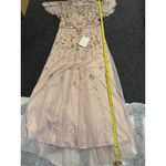 Mac Duggal NWT Floral Sequined Embellished High Neck Butterfly Sleeve Gown SZ 14 Photo 13