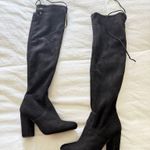 KNEE HIGH BOOTS Black Size 7 Photo 0