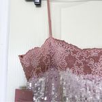 BHLDN  Dress Audrey Adele Sequin Mini Shift Beaded Bridal Pink M NWT Photo 7