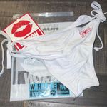 Vixxon Premium Swimwear Cheeky Scrunch Butt White Bottoms, Size Medium NEW Photo 2