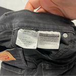 Levi's Levi Women size 28 Curvy Skinny Black Denim Distressed Jean Zip Fly Hemmed Photo 8