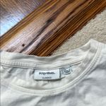 Rhythm. Large classic Cream Short Sleeve Tee with Crew Neck Yellow Photo 1