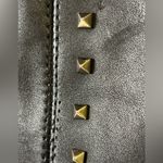 Marc Fisher  Secrit Black Leather Studded Knee-High Boots Size 8.5 Photo 3