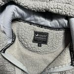 Simply Southern Simply‎ Southern 1/4 Zip Hoodie Grey Teddy Bear Sherpa Womens Small Warm Soft Photo 3