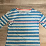 Field & Stream  White And Blue Stripped Lightweight Top-3/4 Length Sleeve- MEDIUM Photo 5