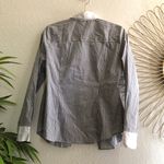 Black and white striped button up shirt long sleeve Size 6 Photo 1