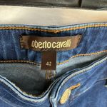 Roberto Cavalli  Dark Blue Jeans with Metallic Snake Photo 2
