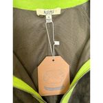 J. America Kori America Women's Top Half Zip Velvet Pullover Long Sleeve Green Small NWT Photo 2