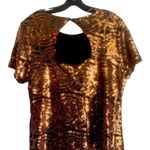 Southern Couture NWT SC Society Bronze Crewneck Top Keyhole Back Sz L MSRP: $80 Photo 1