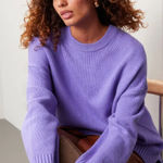 ALC Frank A.L.C Sweater Womens X Small Purple Crew‎ Neck Ayden Pullover Wool Cashmere Photo 0