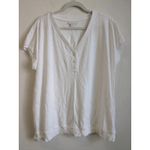 J.Jill Women’s White 3 Button V Photo 1