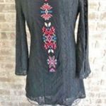 Flying Tomato Black Lacy Dress Boho Aztec Tribal Photo 1