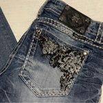 Miss Me Denim Intricate Embellishments Embroidered Womens Size 30 Straight Boot Photo 3