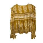 M.A.B.E. Apparel Athena Boho Blouse Top Sz. M Yellow Size M Photo 8