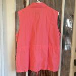 Blair  peach sleeveless button up - womens size L Photo 4