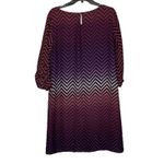 Luxology Dress Size 10 Multi Color Chevron Striped Womens Lined Polyester Photo 7