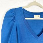 Nation Ltd  Danika Flounce Dress Size Medium Workman Blue Cotton Photo 6