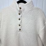 Aerie  Cream Sherpa Pullover Size XS Photo 3