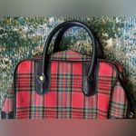 Vintage red plaid zipper carrying case bag Photo 5