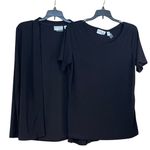 Attitudes by Renee Size Small Black Jersey Knit 2 Photo 0