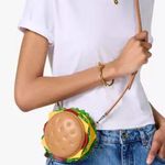 Authentic Kate spade Leather Burger zip around embellished Crossbody Brown Photo 15