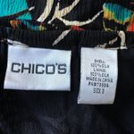 Chico's  Silk Skirt Lined Tribal Asymmetrical Boho Photo 8