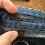 AGOLDE  dark wash distressed stretchy Chloe low rise 24 jeans Photo 6