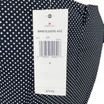 Tommy Hilfiger Womens Sheath Dress Polka Dot Sleeveless Tie Belted Navy Blue Photo 11