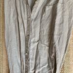 Kenar  Linen Button Dress Women Size 8 Beige Natural Summer Formal Wear Fashion Photo 1