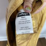Free People  Goldie Mini Leather Dress Gold Size 6 Photo 8