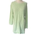 J.Jill Soft Knit Sweater in Mint green with Multicolor Speckles Size Medium Photo 10