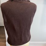 ZARA  Brown Sleeveless Knit Sweater Vest Photo 5