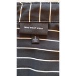 Who What Wear Sheath Dress Black White Pinstriped Long Sleeves Button down small Photo 7