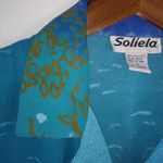 Soliela M Vintage Tunic Length Top in Turquoise Blue Size M Photo 6