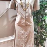 basic editions  Women's Beige Linen Single Breasted Blazer & Skirt 2 Pc's Suit XL Photo 0