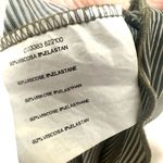 Join grey and white striped short sleeved gathered top Size M Photo 7