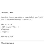 All SAINTS - women's  blush rib mix scarf Photo 6