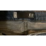Kut From The Kloth  Denim Jeans Reese High Rise Crop Straightleg Raw Hem‎ Size 8 Photo 3