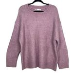 ZARA  Oversized Long Sleeve Round Neck Pullover Sweater Rib Trim M Purple #3394 Photo 11