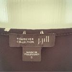 J. Jill‎ Wearever Collection Small Jersey Knit Comfort Black White Mid Dress Photo 5