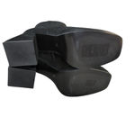 Steve Madden Treasure Suede Leather Square Toe Ankle Boot Square Chunky 6.5 Heel Photo 6