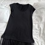 Lurdes Bergada Black Sweatshirt Tulle Midi Dress Size S Avant Garde Photo 6