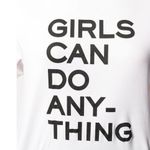 Zadig & Voltaire NWT Girls Can Do Anything Bella Tee Shirt White Black XS Photo 3