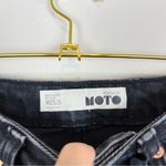 Topshop  Black Kort High Rise Straight Leg Cropped Jeans Size 25 Photo 8