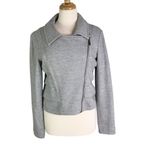 Mac & Jac Wool Blend Moto Jacket Gray Size M Size M Photo 8