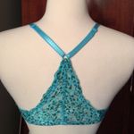 Rampage Turquoise Lace Cheetah Design Racerback Bra Photo 1