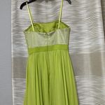 Cache Designer Hi Lo Prom Evening Dress Lime Green Sequin Sz 0 Please Read Photo 5